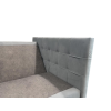 Luxusní čalouněná postel boxspring DIRELIS TRINITY 160x200 cm šedá s měkkým čelem