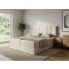 Čalouněná postel boxspring DIRELIS VIBE 180x200 cm krémová s komfortním designem