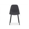 Minimalistická jídelní židle OSAKA plastová antracitová pro stylové stolování